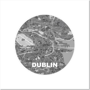 Dublin Map Concept Posters and Art